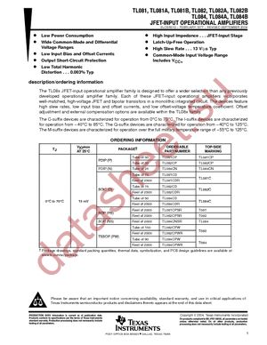 TL081CPSR datasheet  